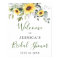 Elegant Sunflowers Eucalyptus Bridal Shower