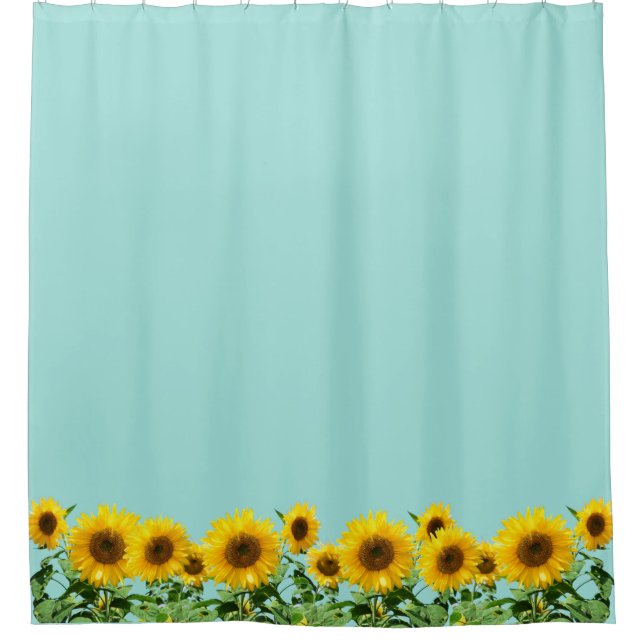 Elegant Sunflowers on Light Blue (Front)