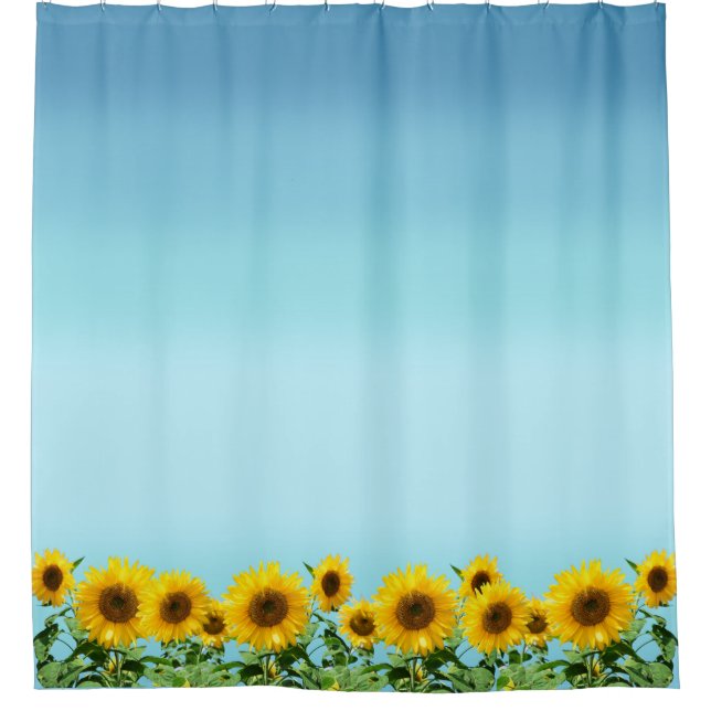Elegant Sunflowers on Sky Blue Shades (Front)