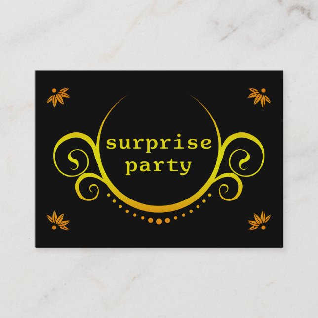 elegant surprise party invitation (Front)