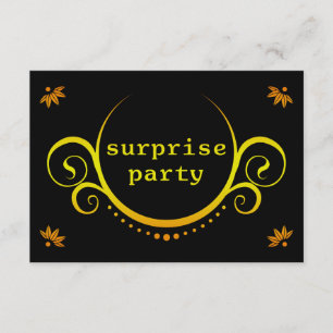 elegant surprise party invitation