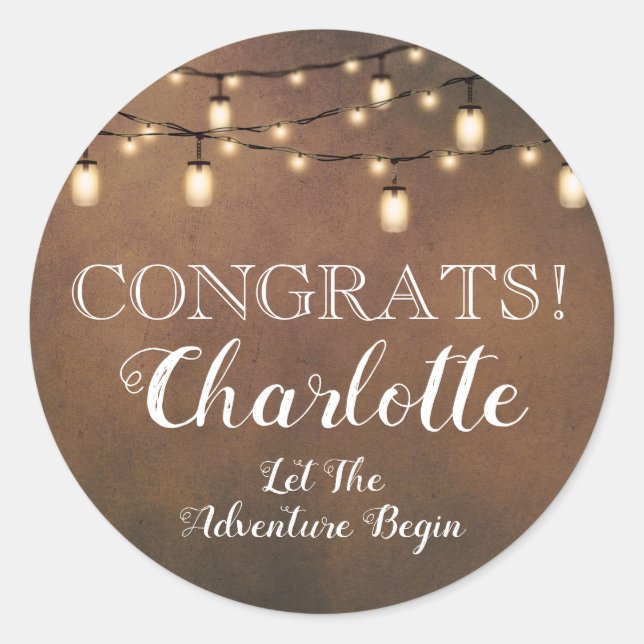 Elegant Surprise Retirement Party Classic Round  Sticker (Front)