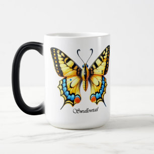 Elegant Swallowtail Butterfly Wrap Magic Mug
