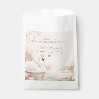 Elegant Swan Lake Birthday Favour Bag