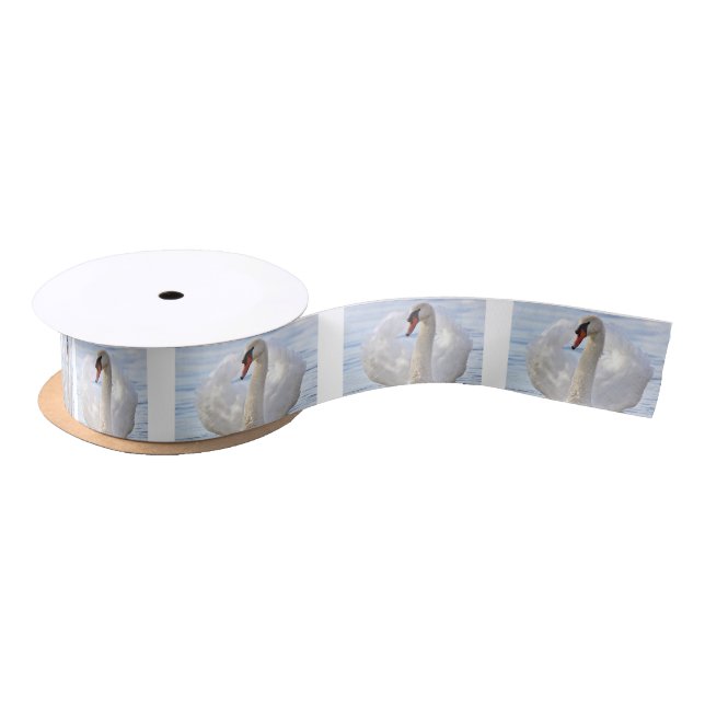 Elegant Swan Satin Ribbon (Spool)