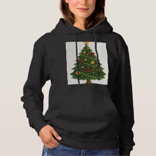Élégant Sweat - shirt à capuche d'arbre de Noël po