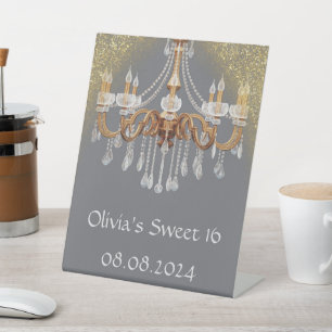 ELEGANT SWEET 16 BIRTHDAY WELCOME SIGN