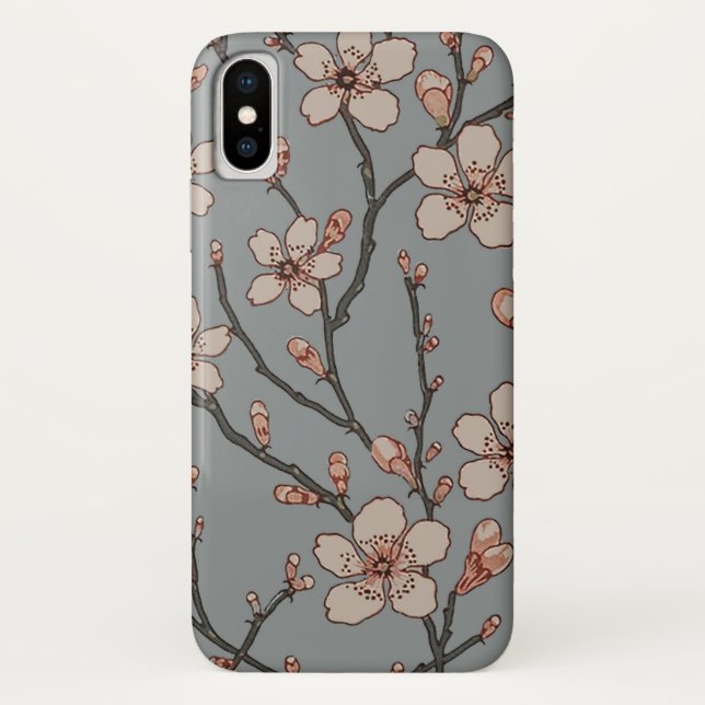 Elegant Sweet Pink Flower Blossom Cherry Pattern Case-Mate iPhone Case (Back)