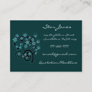 Elegant Swirl Business Card - Customized