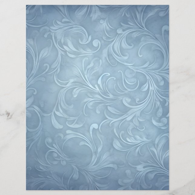 Elegant Swirl Design Scrapbooking Paper (Front)