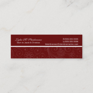 Elegant Swirl Mommy Cards