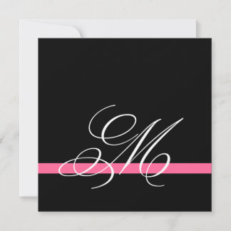 Elegant Swirl Monogram Wedding Invitations