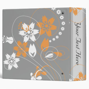 Elegant Swirls And Flowers Wedding Binders