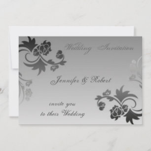 Elegant Swirls Wedding Invitation