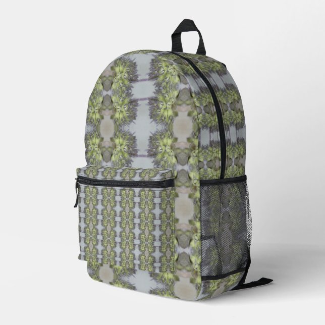 Elegant  Symmetry OG2 Zoom Printed Backpack (Back Corner Right)