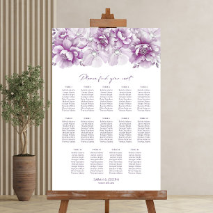 Élégant tableau 14 Mariage rose floral