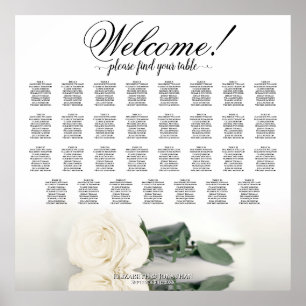 Élégant tableau blanc de 31 Mariage de Rose Rose r