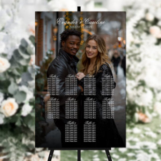 Elégant tableau de sièges mariage photo 10 tables