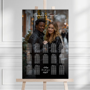 Élégant tableau de sièges mariage photo 14 tableau