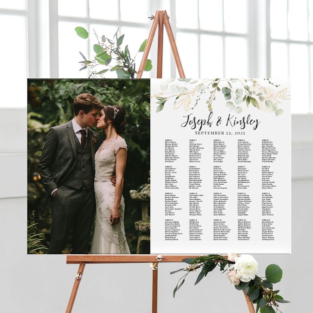 Élégant tableau de sièges mariage photo, 20 tables (Créateur téléchargé)