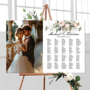Élégant tableau de sièges mariage photo, 20 tables
