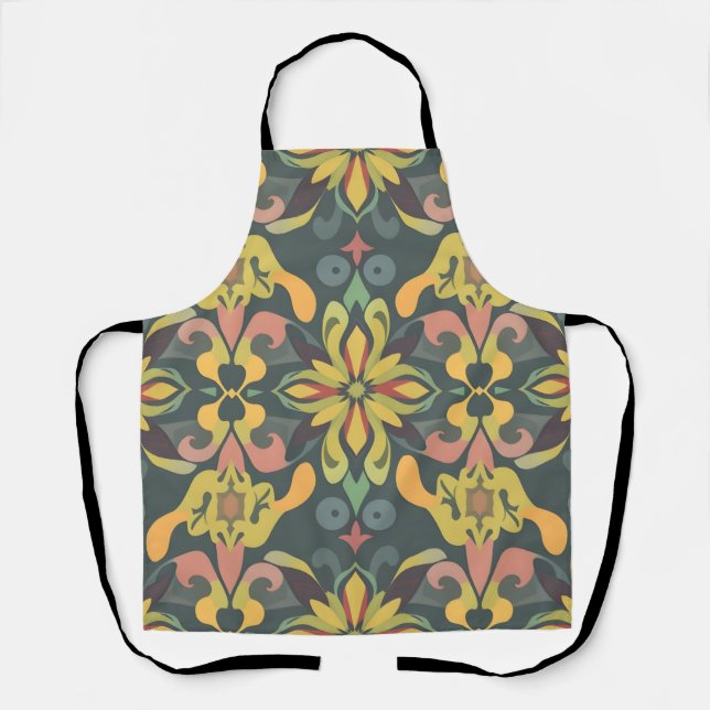 Elégant tablier bio avec Motif couleur douce (Recto)