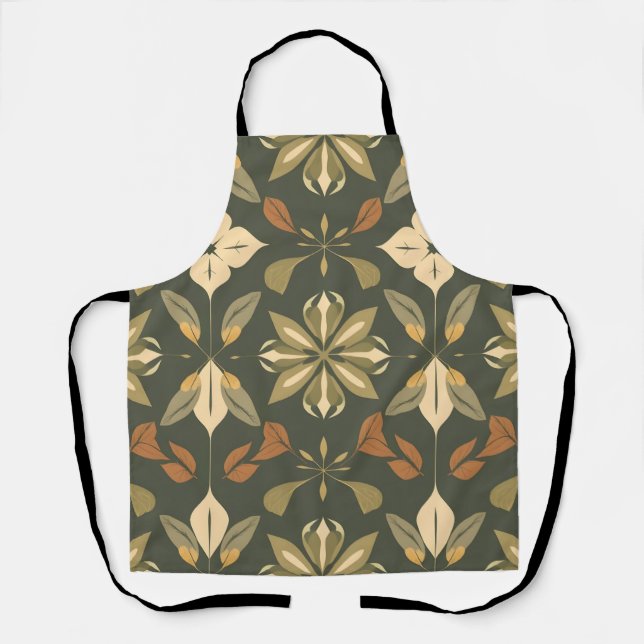 Elégant tablier géométrique - Design d'éléments na (Recto)