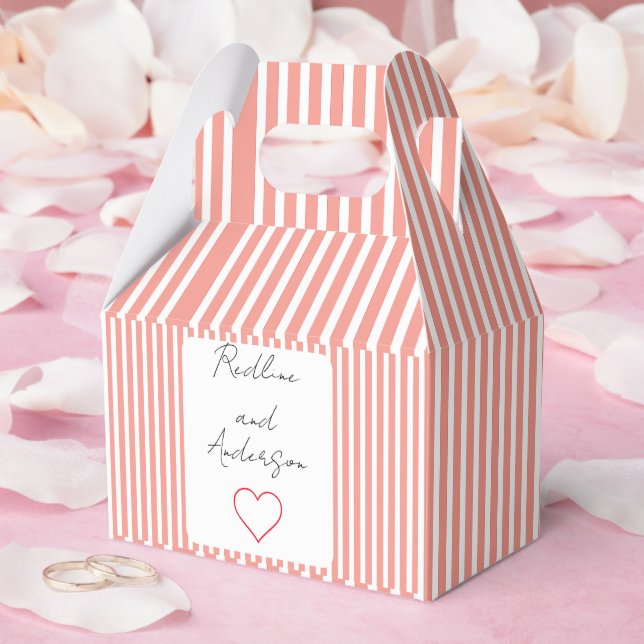 Elegant Tangerine Wedding Favor Box (Wedding)