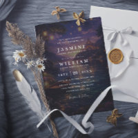 Elegant Tangled Lanterns Budget QR Code Wedding