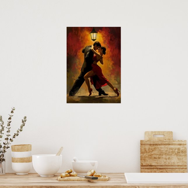 ✨Elegant Tango Couple Romantic Art Design Poster (Kitchen)