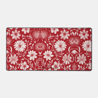 Élégant tapis de bureau floral
