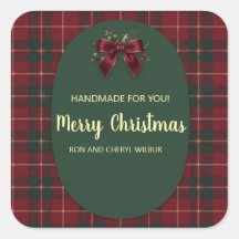 Elegant Tartan Plaid Christmas Holiday Party
