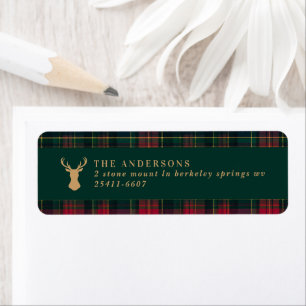 Elegant Tartan Plaid Family elegant Christmas