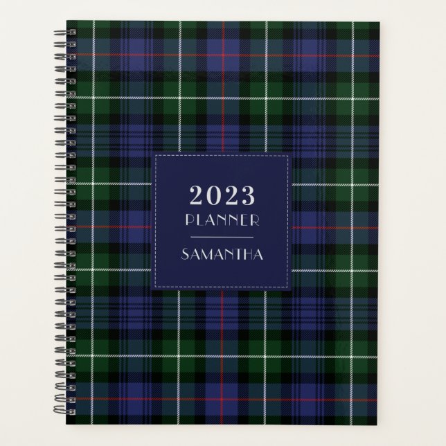 Élégant Tartan Plaid Rustique 2025 (Devant)