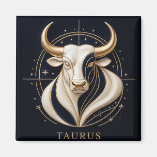 ♉ Elegant Taurus Zodiac Gold Bull Astrology ✨ Magnet