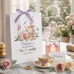 Elegant Tea Party Butterflies Bridal Shower  Medium Gift Bag<br><div class="desc">An elegant design featuring colorful butterflies,  dragonflies,  a teapot and tea cups. You can simply change the details or customize it by adding your own graphics or designs.</div>