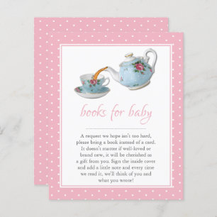 Elegant Teacups Baby Shower Tea Party Book Request