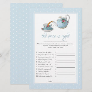 Elegant Teacups Baby Shower Tea Party Game