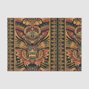 Elegant Teal "Aztec Dream" Designer Tissue Paper