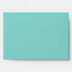 Elegant Teal Blue and Gold Linen Envelopes