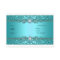 Elegant Teal Blue Damask Embossed Look