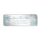 Elegant Teal Blue Snowflake