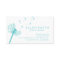 Elegant Teal Dandelion Business Card