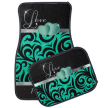 Elegant Teal Glitter Love