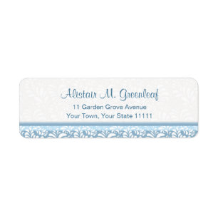Elegant Teal Green Arts & Crafts Return Address