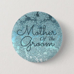 Elegant Teal Green Wedding Mother Of The Groom 2 Inch Round Button