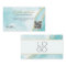ELEGANT Teal Marble YOUR QR CODE Business Card