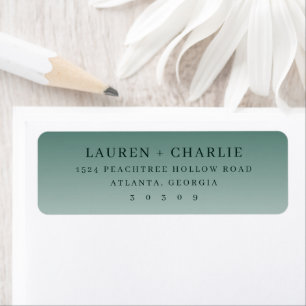 Elegant Teal Minimalist Invitation