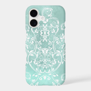 Elegant Teal Swirls