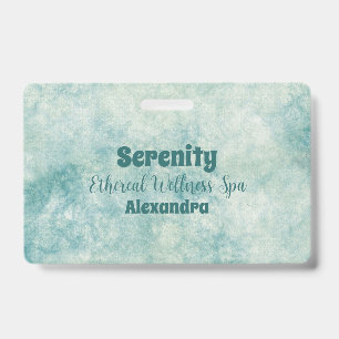 Elegant Teal Watercolor Badge